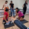 Aula prática da disciplina de Urgência e Emergência do curso de Fisioterapia