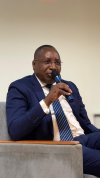 Ministro da Angola, Artur Gunza, palestra para alunos de Direito da Fibra