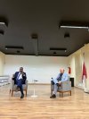 Ministro da Angola, Artur Gunza, palestra para alunos de Direito da Fibra