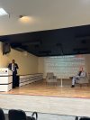 Ministro da Angola, Artur Gunza, palestra para alunos de Direito da Fibra