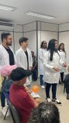 Estudantes de Farmácia da Fibra realizam acolhimento na Casa do Idoso
