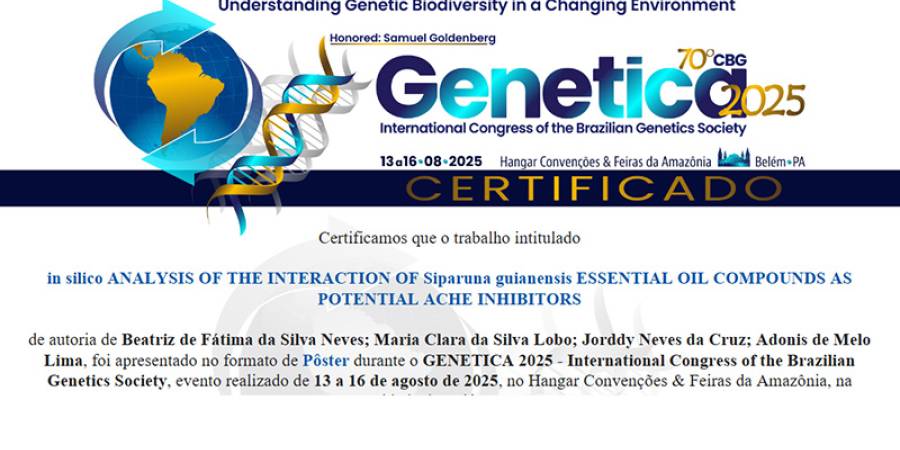 Alunas da Iniciação Científica apresentam trabalho no Congresso Internacional da Sociedade Brasileira de Genética 2025