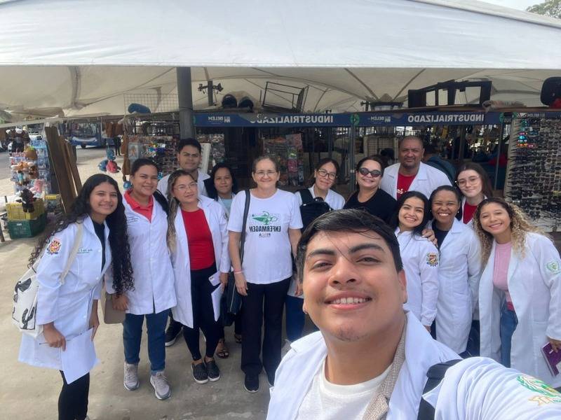 Visita técnica no Ver-o-Peso fortalece aprendizado prático de alunos de Enfermagem